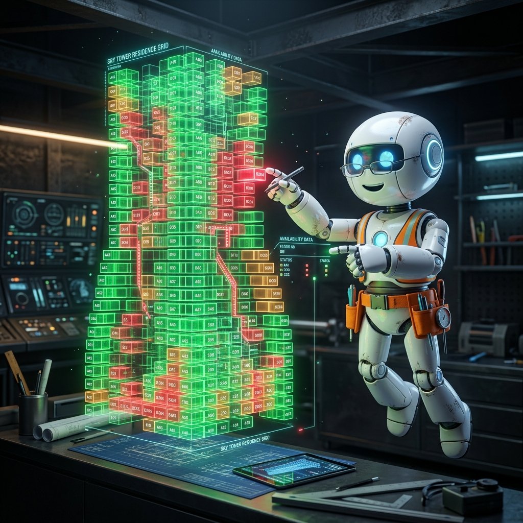 AI Tower Grid Architect Robot
